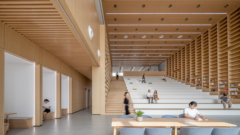 People sitting on the stairs